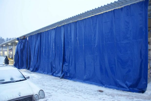 Промышленные шторы из ПВХ для складов